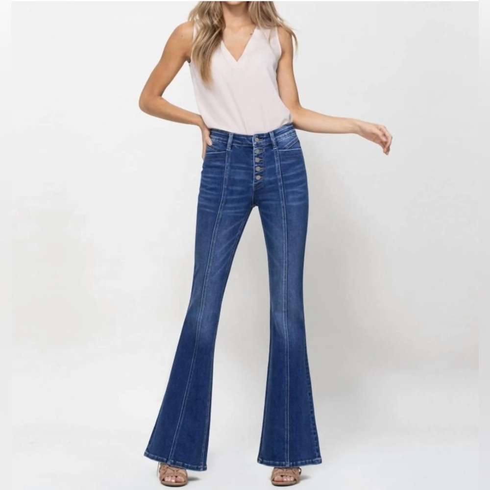 Flying Monkey High Rise Flare Jeans